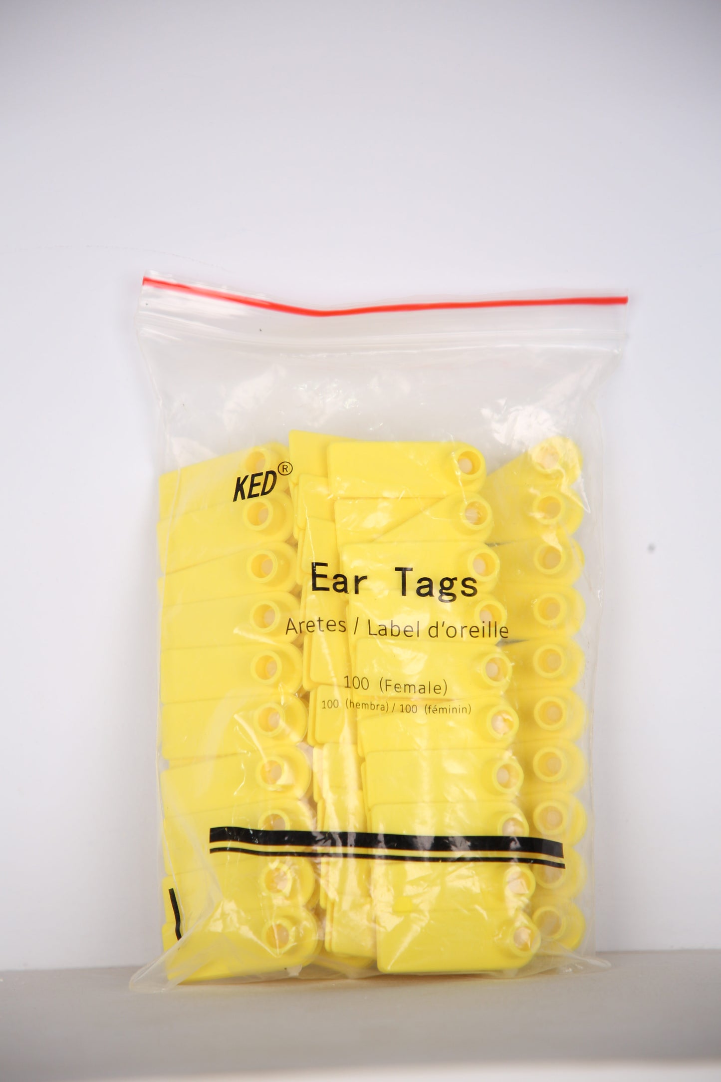 Plastic ear tag without layer printing E (Yellow)