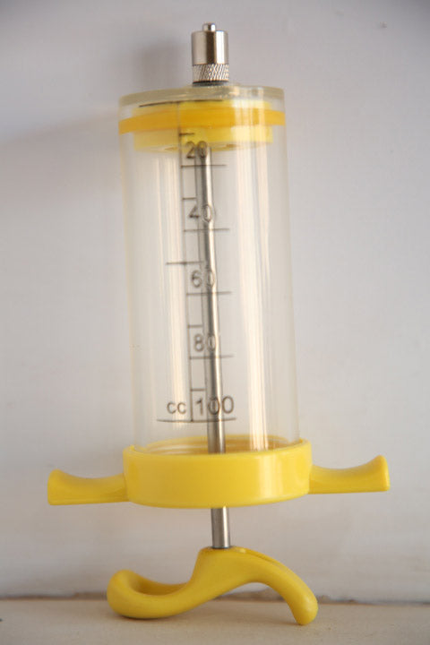 Plastic steel syringe H-type 100ml