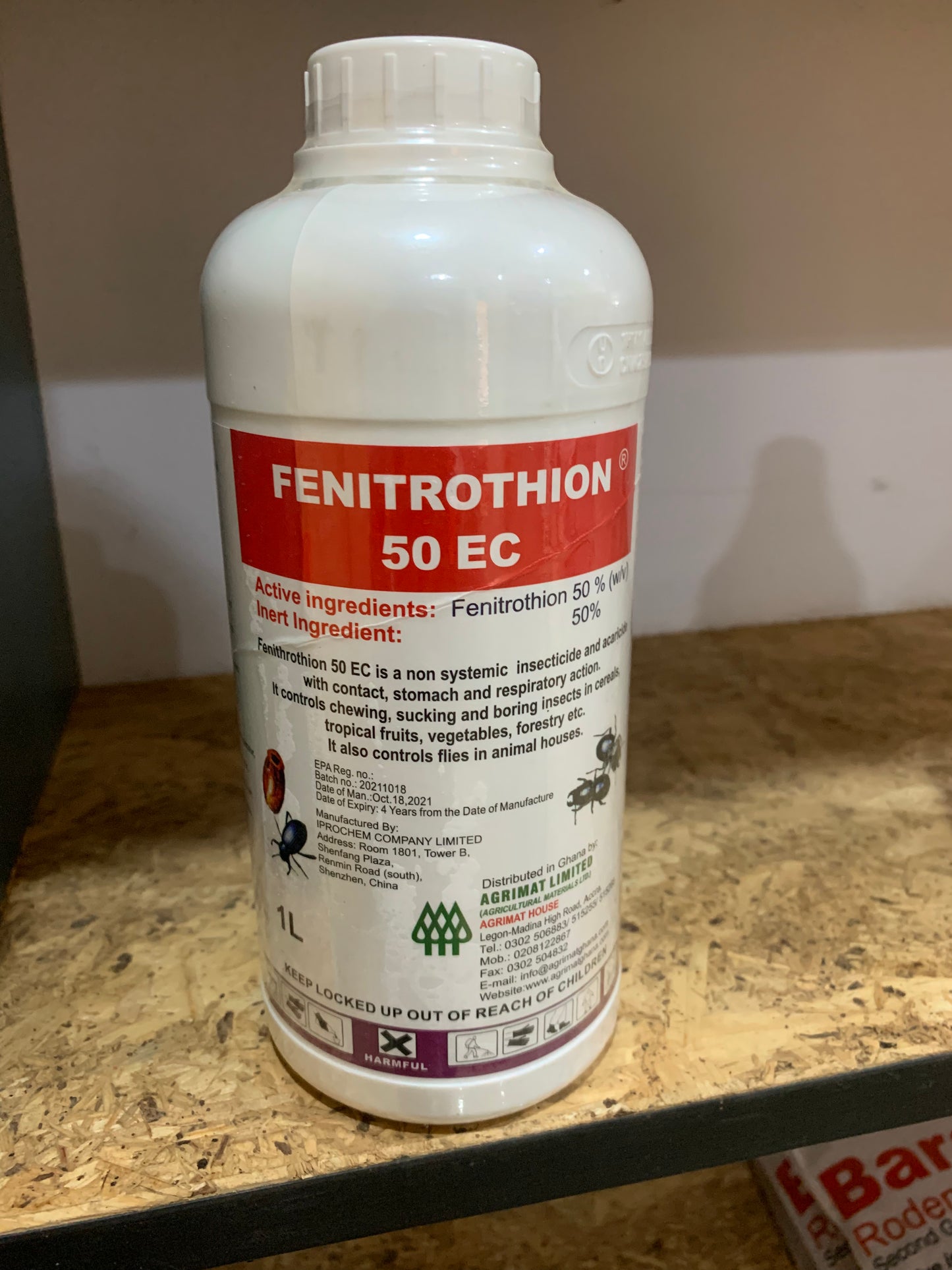 Fenitrothion 50EC 1L